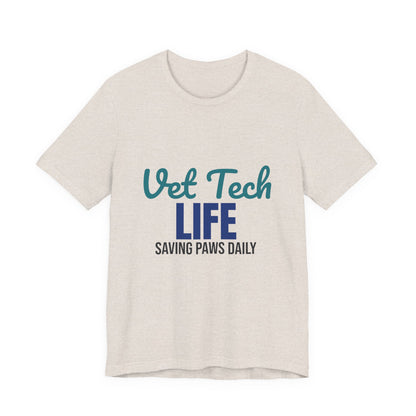 Vet Tech Life Saving Paws Daily Shirt, Vet Tech T-Shirt, Veterinary Technician Gift