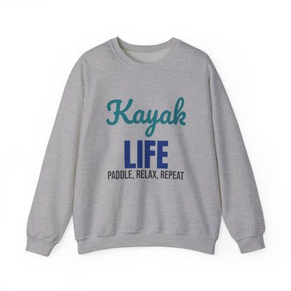 Kayak Life Paddle Relax Repeat Sweatshirt