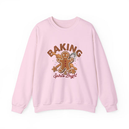 Baking Spirits Bright Sweatshirt, Christmas Baking Crewneck, Gift for Bakers