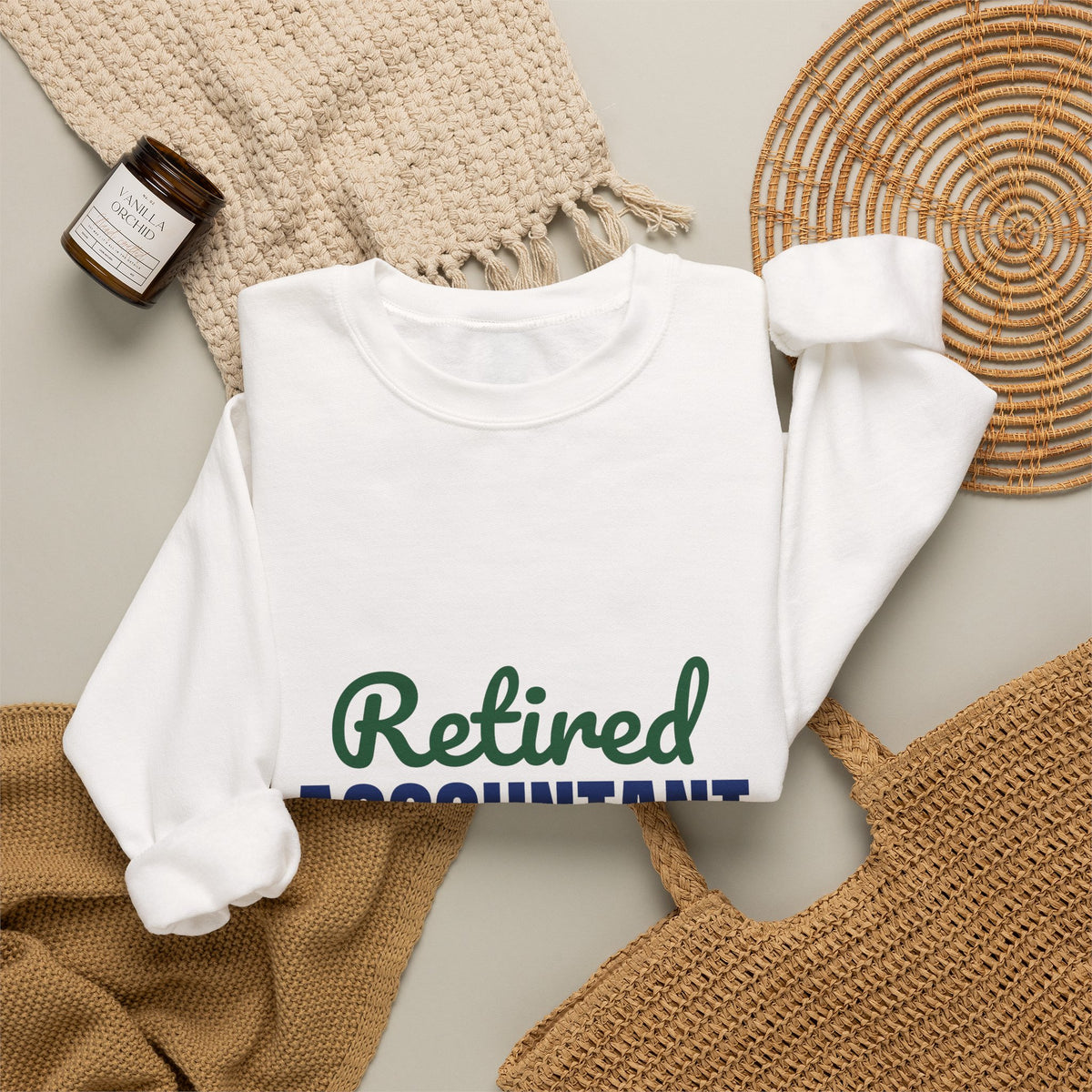 Retired Accountant Sweatshirt, Accountant Retirement Crewneck