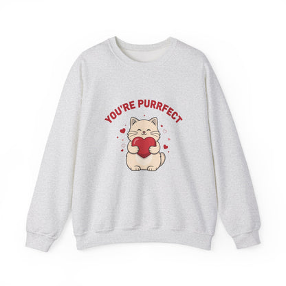 You're Purrfect Valentine Cat Sweatshirt