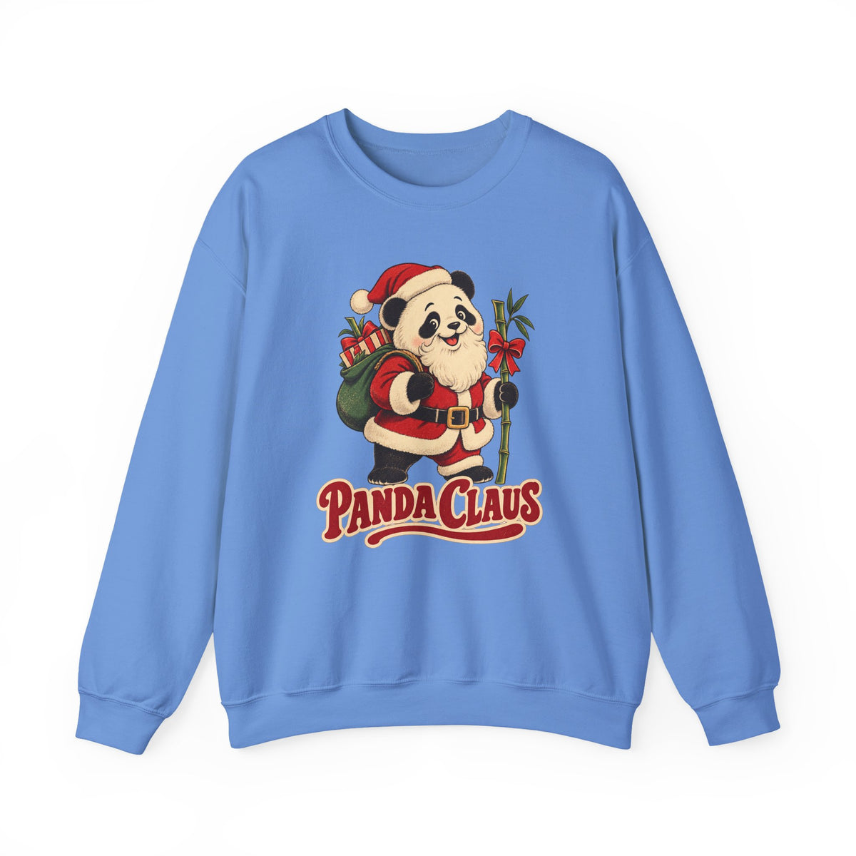 Panda Claus Christmas Panda Sweatshirt, Panda Christmas Crewneck Sweatshirt