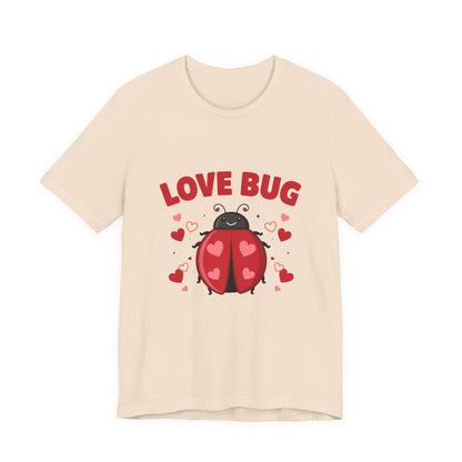 Love Bug Valentine Ladybug Shirt, Ladybug Valentine T-Shirt, Valentines Day Tee