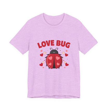 Love Bug Valentine Ladybug Shirt, Ladybug Valentine T-Shirt, Valentines Day Tee
