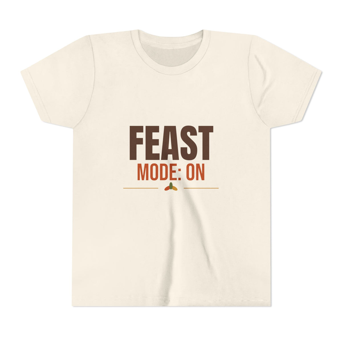 Feast Mode On Kids Shirt, Kids Funny Thanksgiving T-Shirt