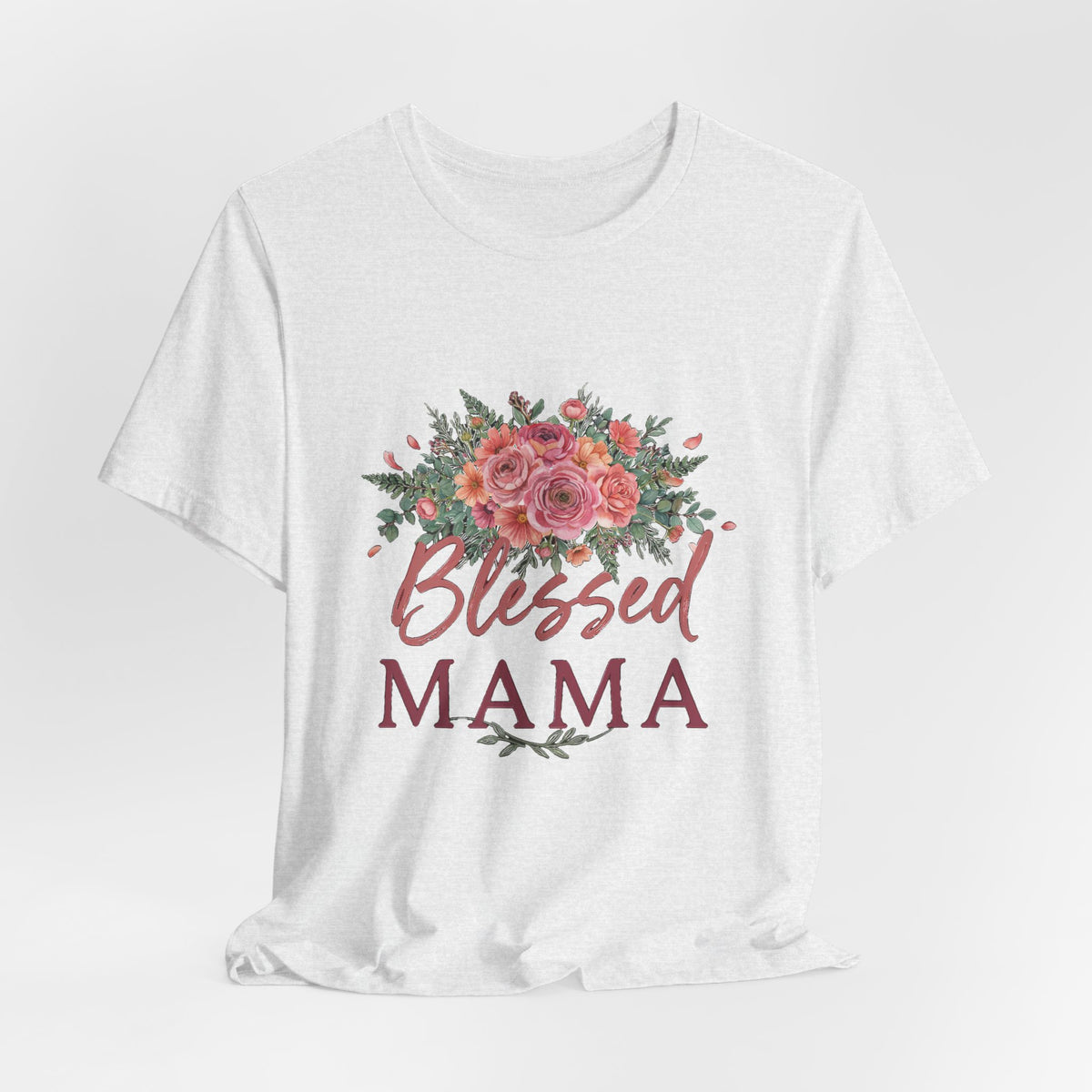 Blessed Mama Shirt, Floral Mom T-Shirt, Gift for Mom Tee