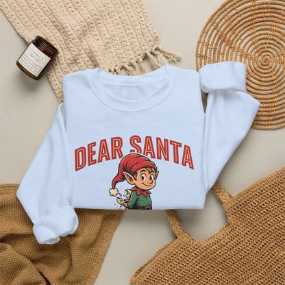 Dear Santa I Can Explain Sweatshirt, Funny Christmas Crewneck