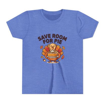 Save Room for Pie Thanksgiving Turkey Kids Shirt, Kids Save Room for Pie Thanksgiving Tee