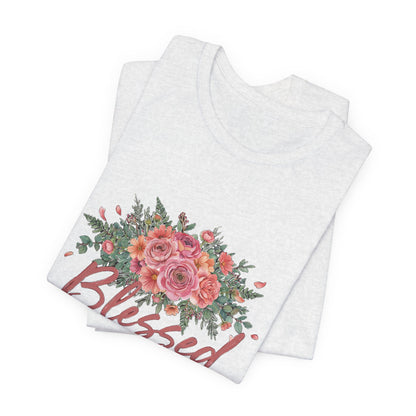 Blessed Mama Shirt, Floral Mom T-Shirt, Gift for Mom Tee