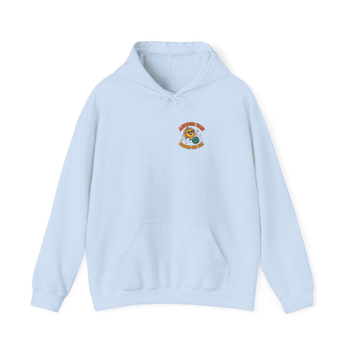 Another Trip Around the Sun Hoodie, Front and Back Retro Birthday Hoodie