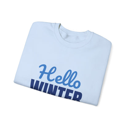Hello Winter Cozy Season Mode Sweatshirt, Winter Crewneck, Cozy Season Sweatshirt