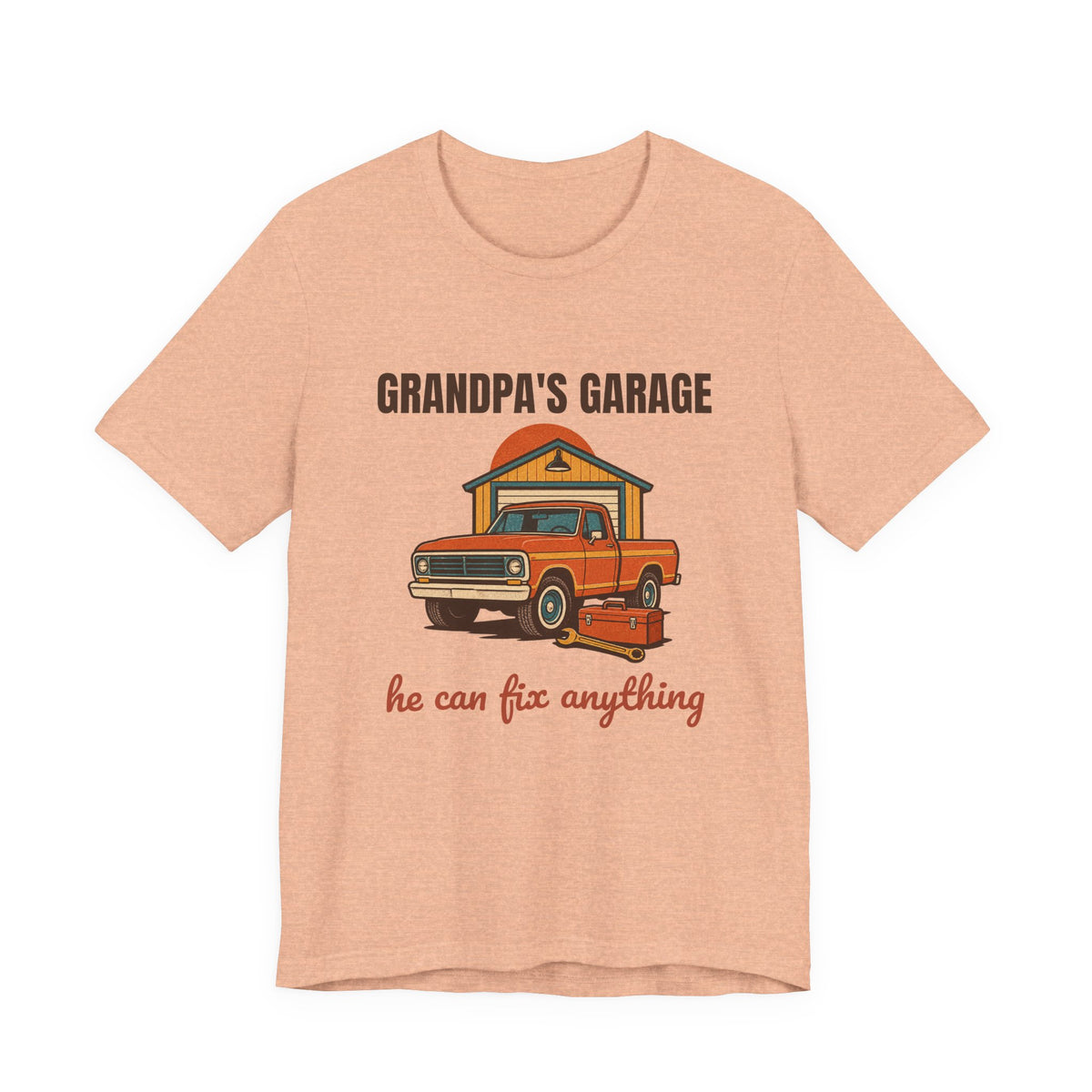 Grandpa's Garage He Can Fix Anything Shirt, Retro Grandpa's Garage T-Shirt, Vintage Grandpa's Garage Gift