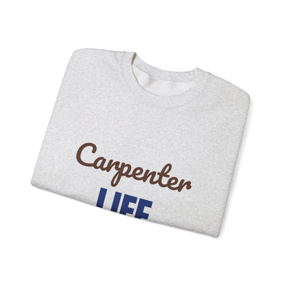 Carpenter Life Measure Twice Cut Once Sweatshirt, Carpenter Crewneck Sweatshirt