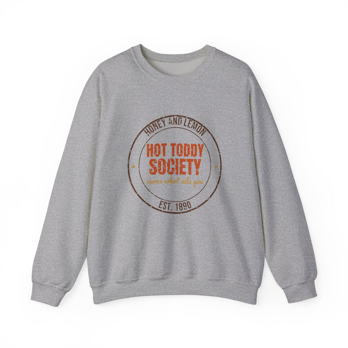Honey and Lemon Hot Toddy Society Est. 1890 Sweatshirt, Vintage Winter Crewneck Sweatshirt