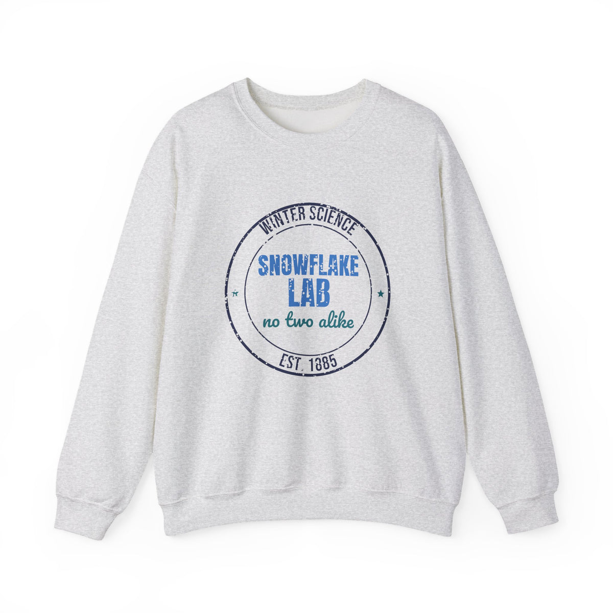 Winter Science Snowflake Lab Est. 1885 Sweatshirt, Vintage Winter Crewneck Sweatshirt