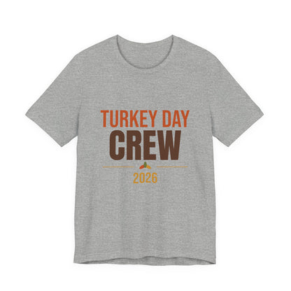 Turkey Day Crew 2026 Shirt, Matching Family Thanksgiving T-Shirt