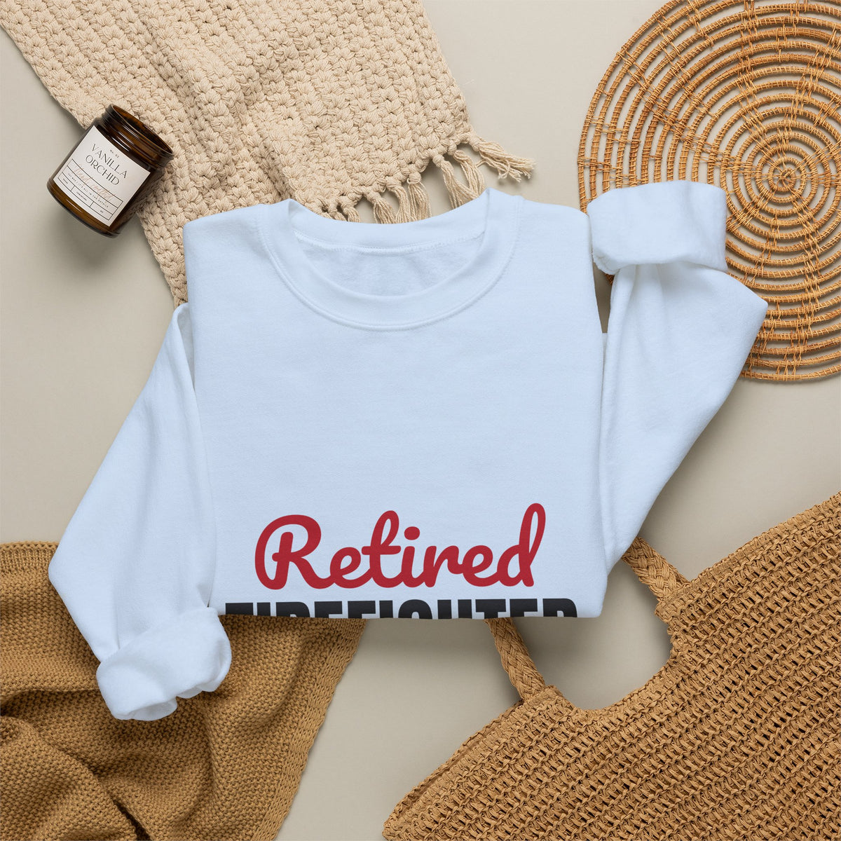 Retired Firefighter Sweatshirt, Firefighter Retirement Crewneck