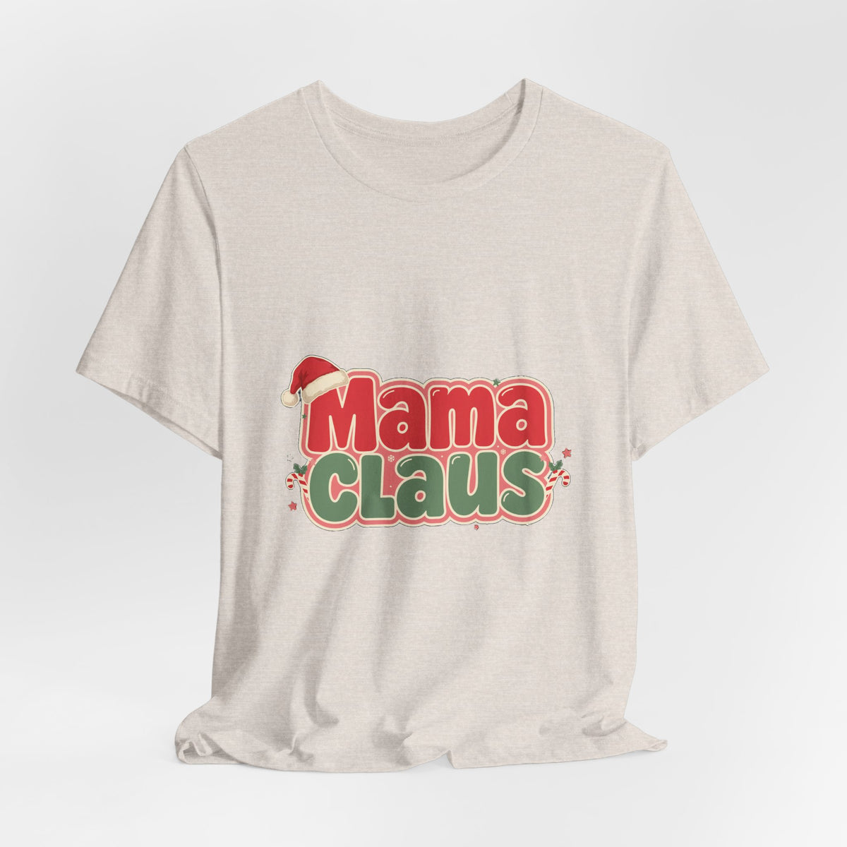 Mama Claus Shirt, Retro Christmas T-Shirt for Mom, Funny Holiday Mom Tee