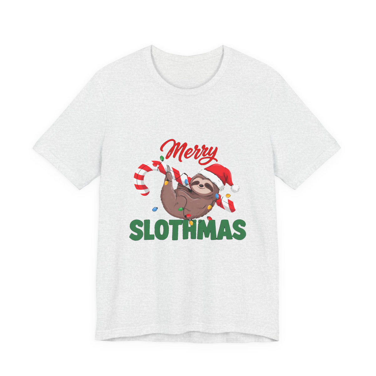 Merry Slothmas Shirt, Funny Sloth Christmas T-Shirt, Lazy Holiday Tee