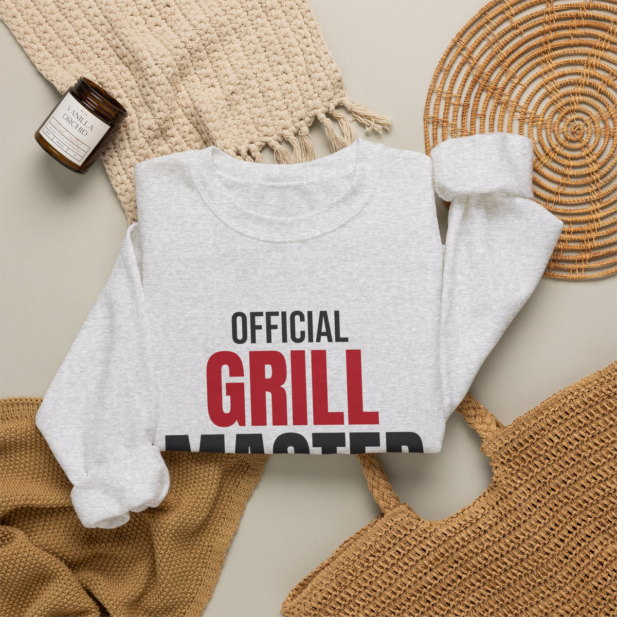 Official Grill Master Dad Sweatshirt, Grill Master Dad Crewneck