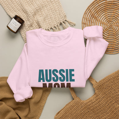 Aussie Mom Herding My Heart Since Day One Sweatshirt, Aussie Mom Crewneck Sweatshirt