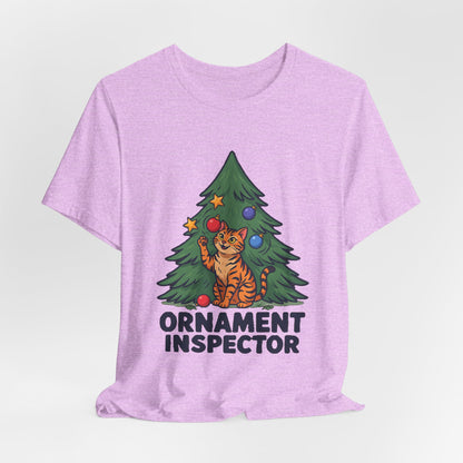 Ornament Inspector Christmas Cat Shirt, Ornament Inspector Christmas Cat T-Shirt