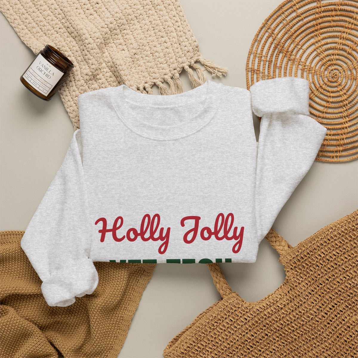 Holly Jolly Vet Tech Sweatshirt, Vet Tech Christmas Crewneck, Vet Tech Gift