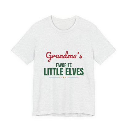 Grandma's Favorite Little Elves Shirt, Grandma Christmas T-Shirt, Nana Holiday Tee
