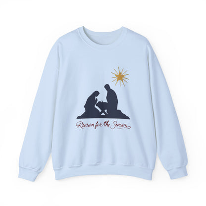 Reason for the Season Sweatshirt, Christian Christmas Crewneck, Nativity Sweater