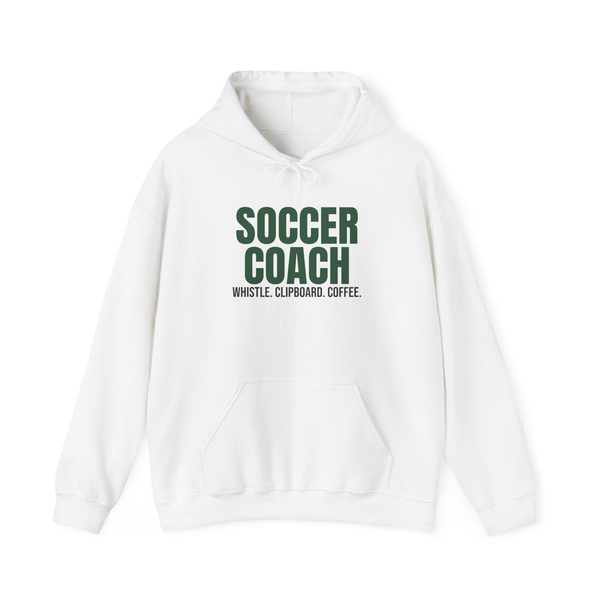 Soccer Coach Whistle Clipboard Coffee Hoodie, Soccer Coach Hoodie