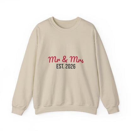 Mr and Mrs Est 2026 Sweatshirt