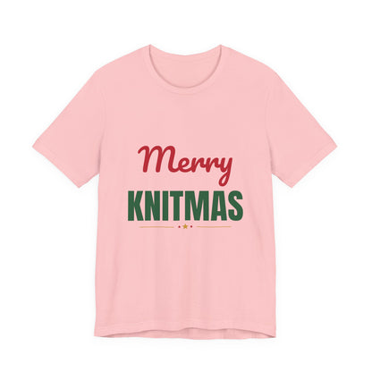Merry Knitmas Shirt, Knitting Christmas T-Shirt, Knitter Gift
