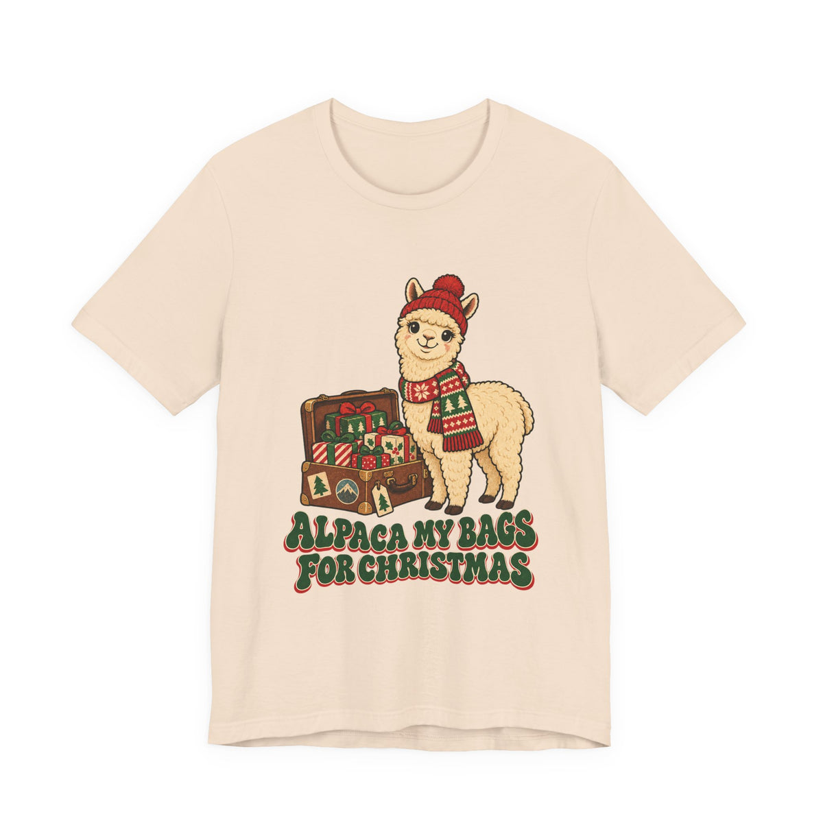 Alpaca My Bags for Christmas Shirt, Alpaca Christmas T-Shirt, Alpaca Christmas Gift