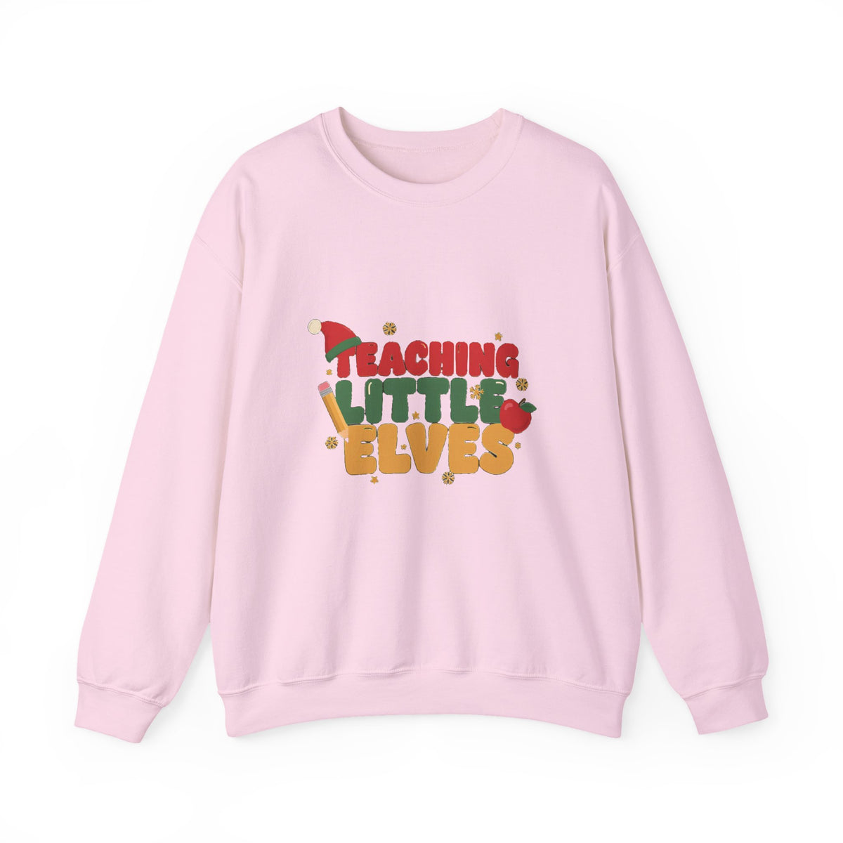 Teaching Little Elves Sweatshirt, Teacher Christmas Crewneck, Cozy Holiday Teacher Sweater