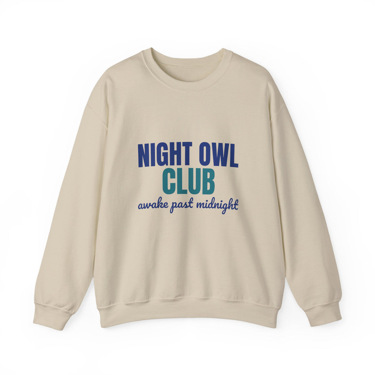 Night Owl Club Awake Past Midnight Sweatshirt, Night Owl Club Crewneck Sweatshirt