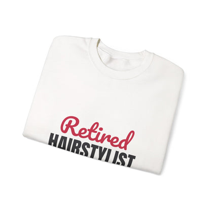 Retired Hairstylist Sweatshirt, Hairstylist Retirement Crewneck