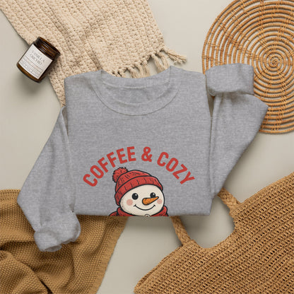 Coffee and Cozy Season Snowman Sweatshirt