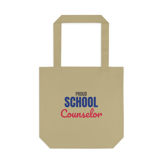 Proud School Counselor Tote Bag, School Counselor Canvas Tote Bag