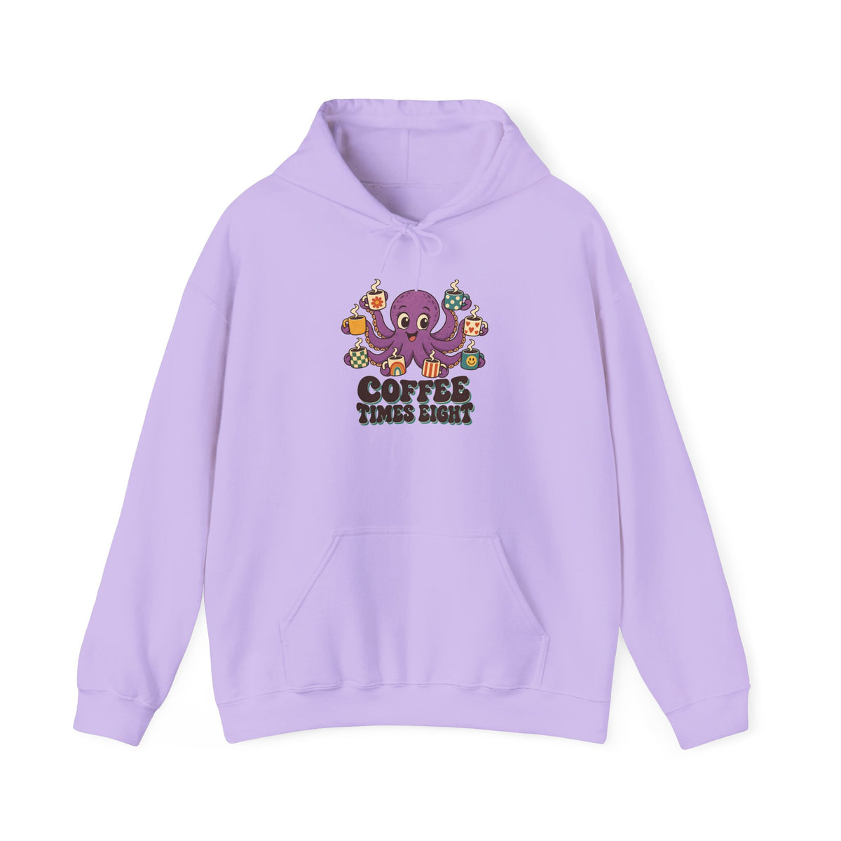 Coffee Times Eight Octopus Hoodie, Octopus Coffee Hoodie