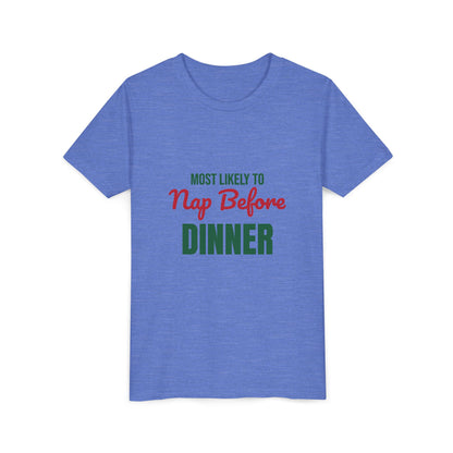 Most Likely to Nap Before Dinner Kids Shirt, Most Likely to Nap Before Dinner Kids T-Shirt