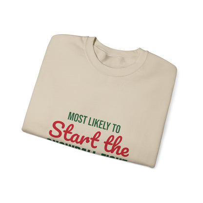 Most Likely to Start the Snowball Fight Sweatshirt, Most Likely to Start the Snowball Fight Christmas Sweatshirt