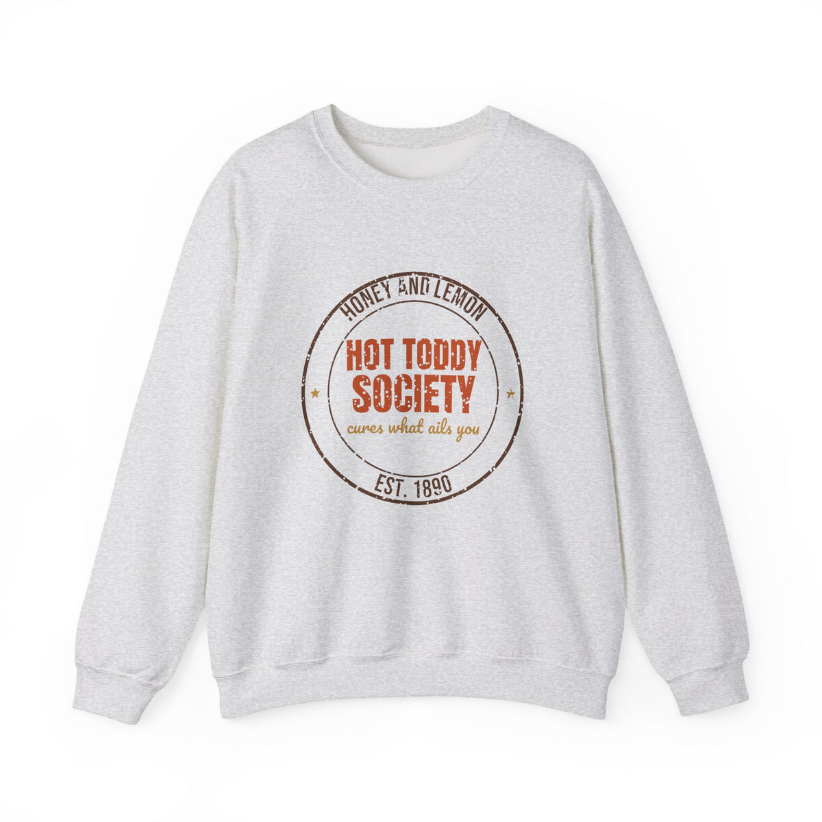 Honey and Lemon Hot Toddy Society Est. 1890 Sweatshirt, Vintage Winter Crewneck Sweatshirt