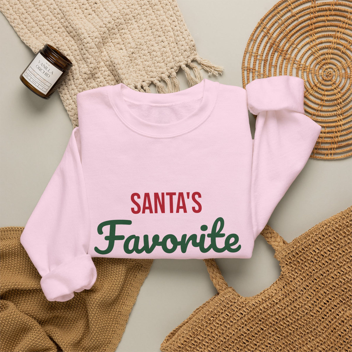 Santa's Favorite Teacher Sweatshirt, Teacher Christmas Crewneck, Teacher Gift
