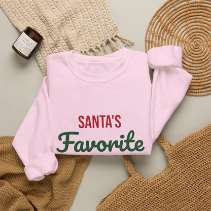 Santa's Favorite Teacher Sweatshirt, Teacher Christmas Crewneck, Teacher Gift