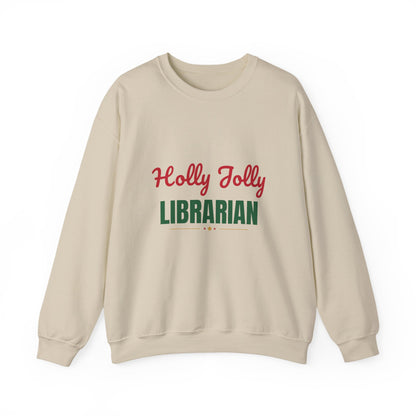 Holly Jolly Librarian Sweatshirt, Librarian Christmas Crewneck, Librarian Gift