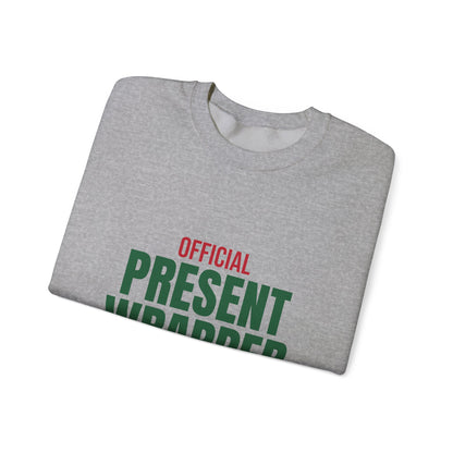 Official Present Wrapper Sweatshirt, Funny Christmas Crewneck
