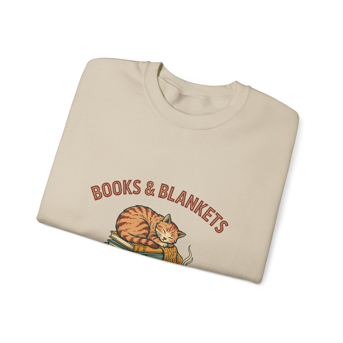 Books and Blankets Sweatshirt, Book Lover Crewneck, Bookish Sweatshirt