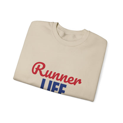 Runner Life Miles and Smiles Sweatshirt, Runner Crewneck Sweatshirt