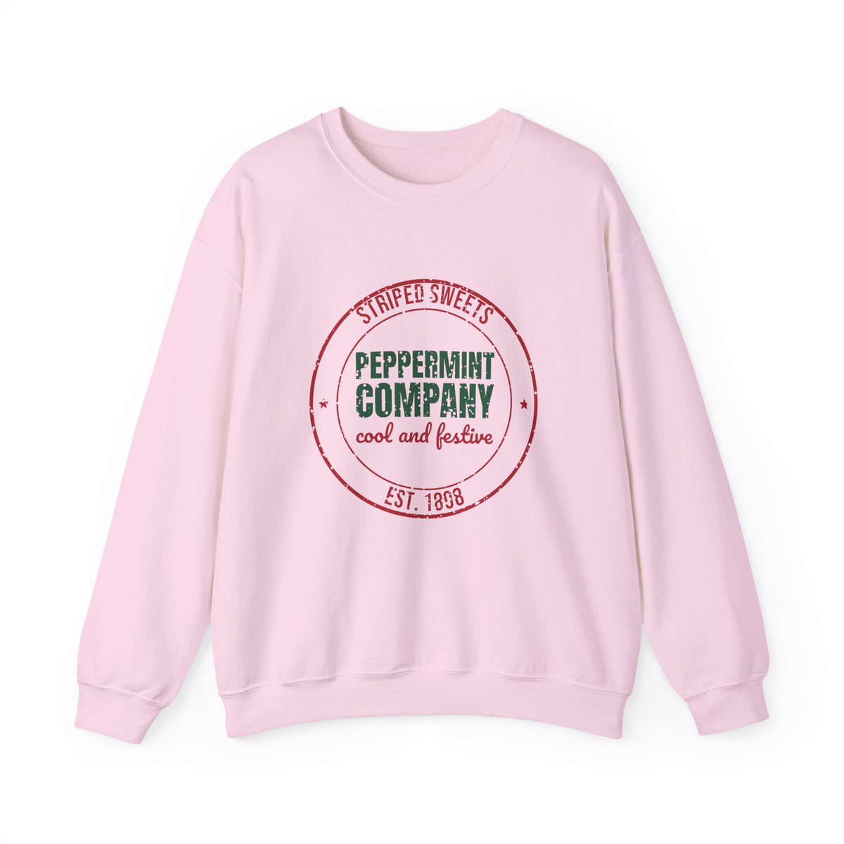 Striped Sweets Peppermint Company Est. 1898 Sweatshirt, Vintage Christmas Crewneck Sweatshirt