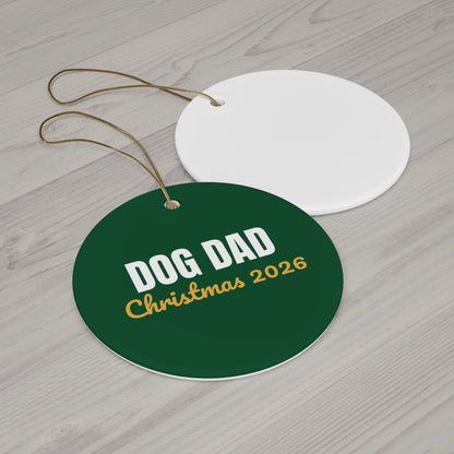 Dog Dad Christmas Ornament 2026, Dog Lover Keepsake Ornament, Gift for Dog Dad